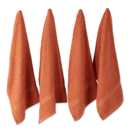 DII® Solid Spice Waffle Terry Dishtowel (Set of 4) | 15" x 26" | Michaels®